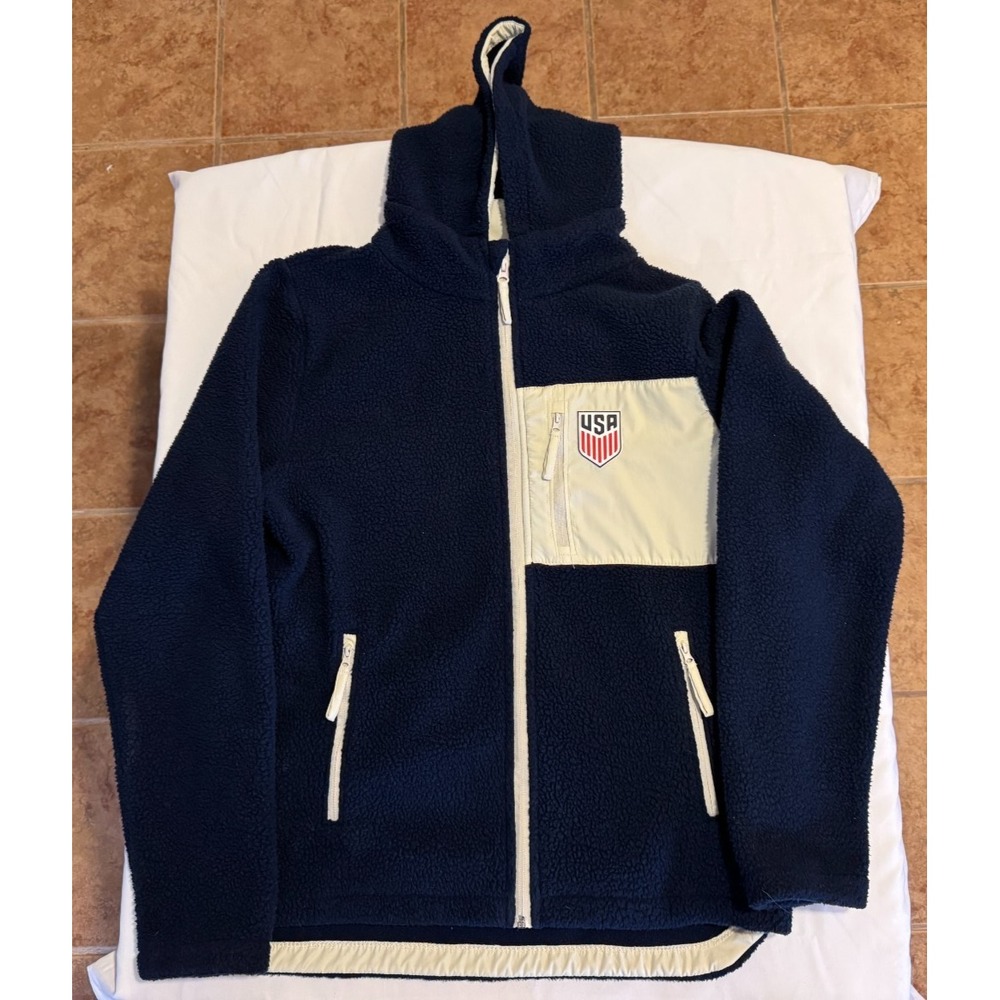 Soccer House by USA Soccer Hooded Zip Up Coat/Jacket - Size M - Polyester